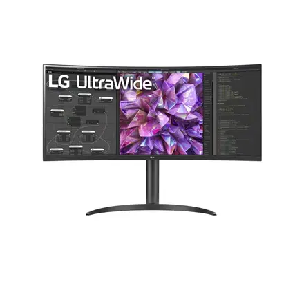 LG Curved Monitor 34WQ75C-B 34 "  IPS  QHD  3440 x 1440  21:9  5 ms  300 cd|m  Black  60 Hz  HDMI ports quantity 2