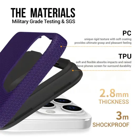 Vmax Triangle case for Samsung Galaxy A15 4G | A15 5G dark purple Photo