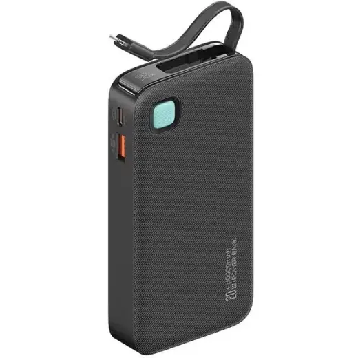 USAMS XY Series ārējais akumulators (powerbank) | 10000 mAh | 20W | Lightning | melns