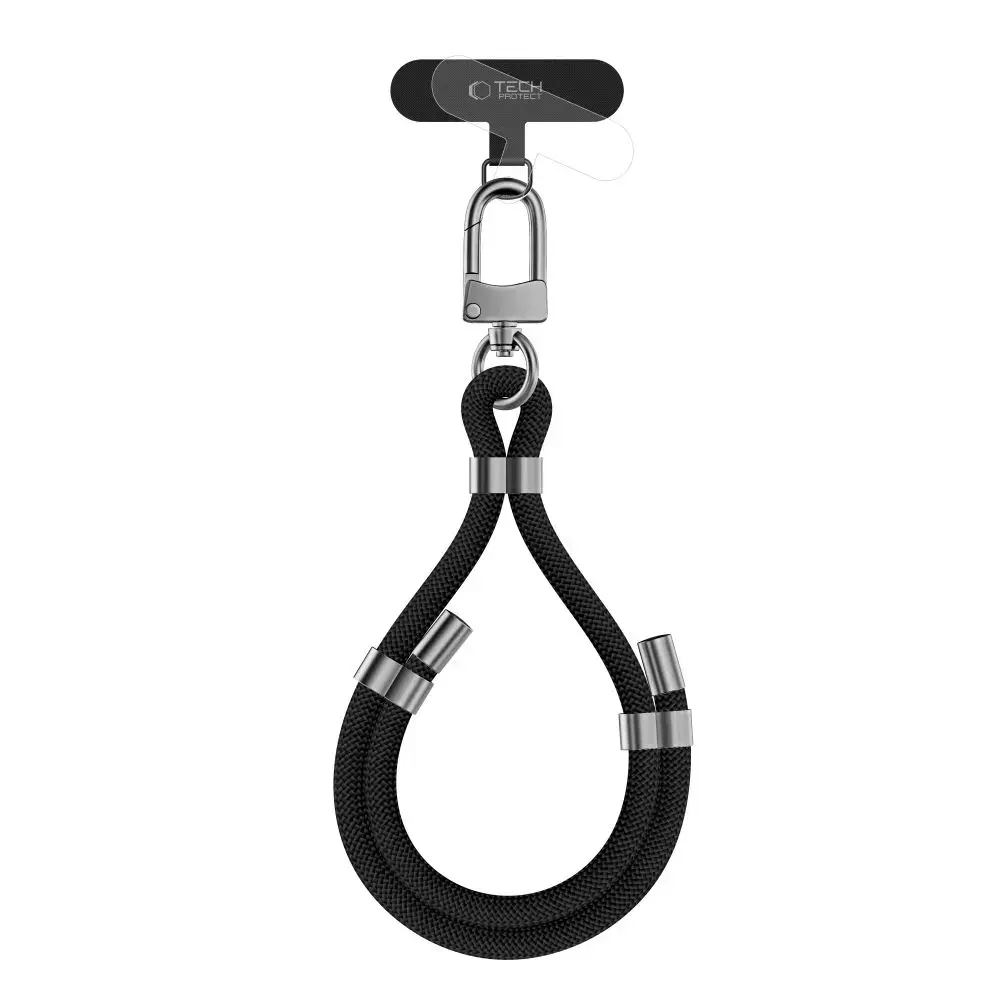 TECH-PROTECT C4S ROPE WRIST STRAP BLACK|SILVER