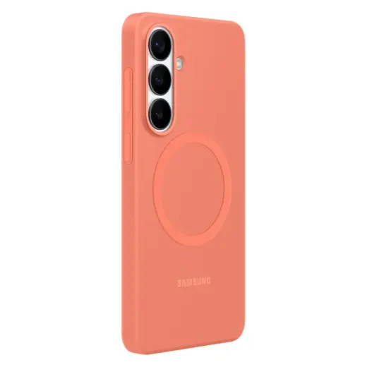 Samsung Silicone telefono dėklas su MagSafe palaikymu Samsung Galaxy S26 (S942) raudonas