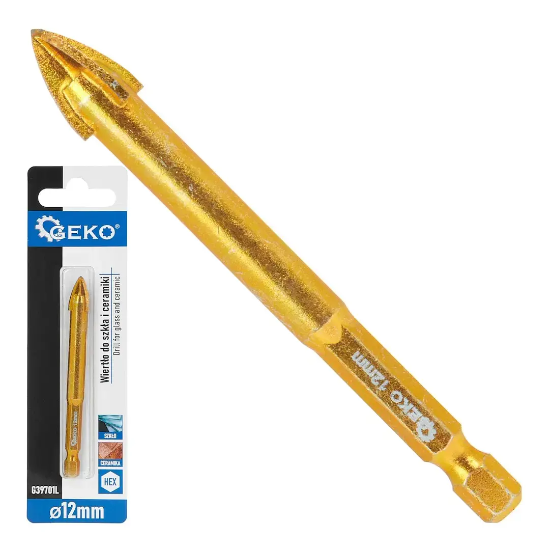 Drill for glass and ceramic 12mm HEX