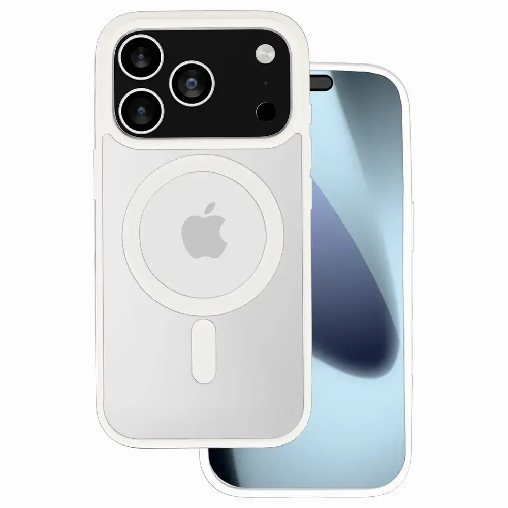 Acrylic Color Magsafe Case for Iphone 17 Pro Max white