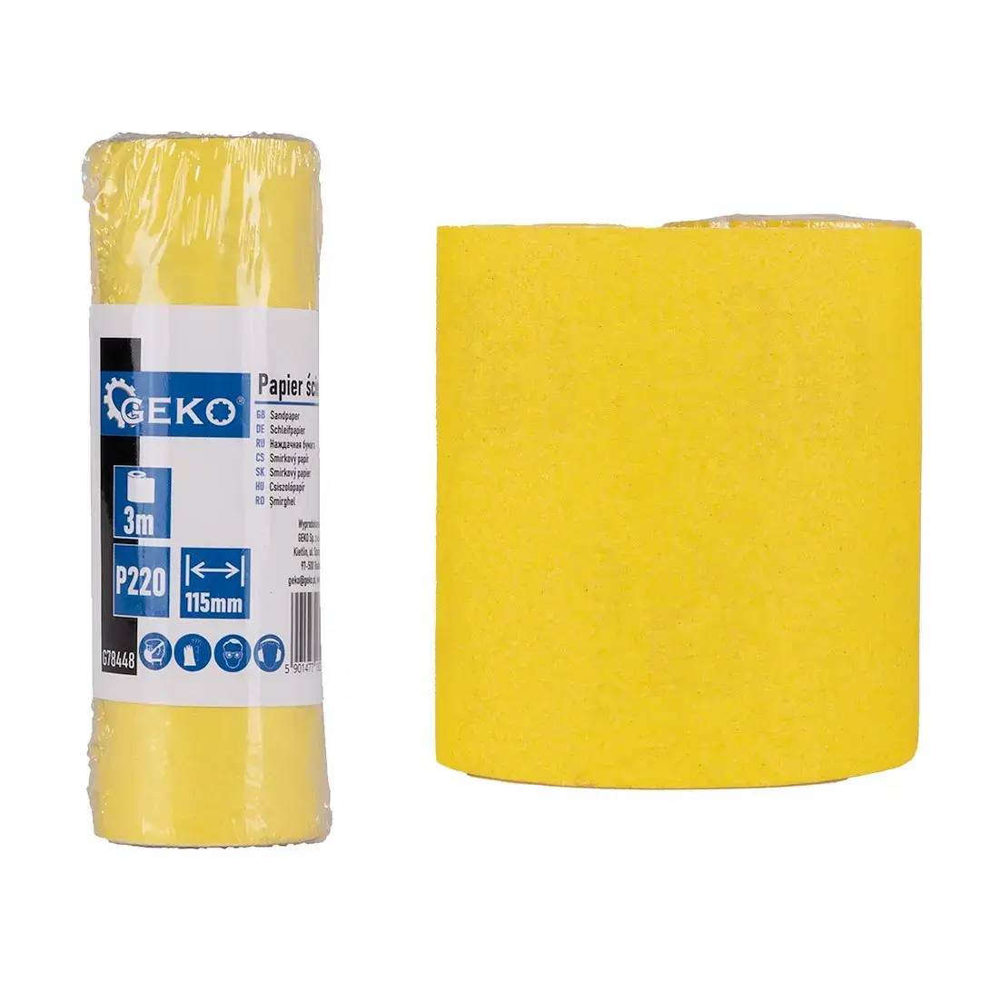 Smilšpapīrs - rullis 115mm x 3m P220
