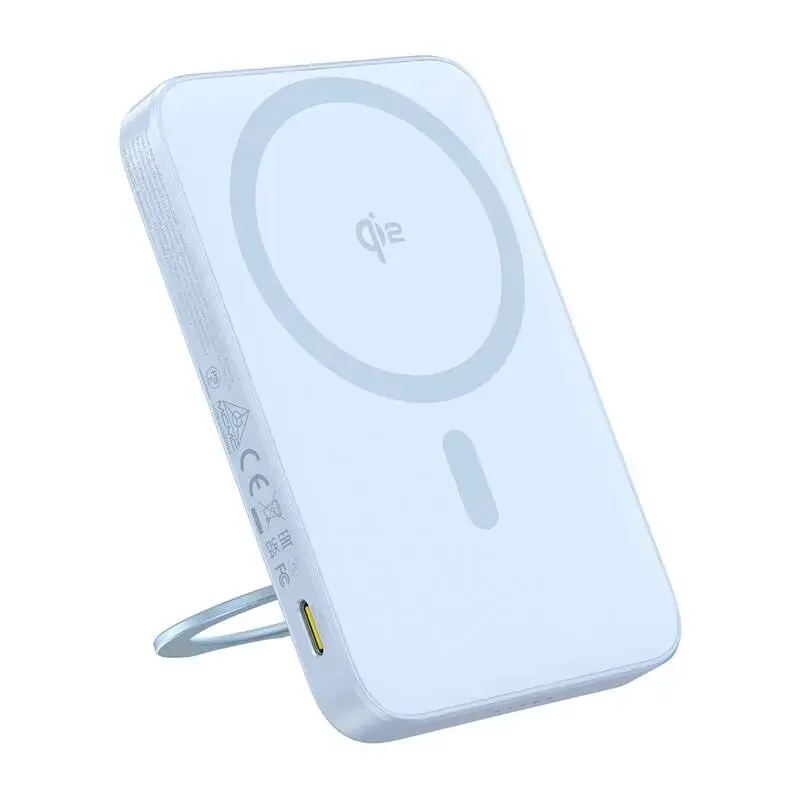 Baseus PicoGo Qi2 ārējais akumulators (powerbank) | 5 000 mAh | 20W | USB-C, Wireless, MagSafe | zils