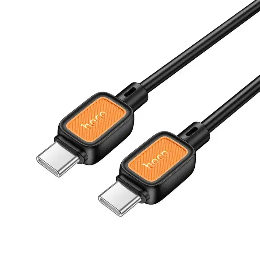 HOCO X108 duomenų perdavimo ir įkrovimo laidas | USB-C į USB-C | PD, QC 3.0 | 60W | 1m | juodas