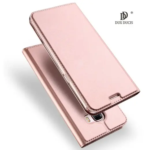 Dux Ducis Premium Magnet Case Grāmatveida Maks Telefonam Xiaomi Redmi 9A Rozā