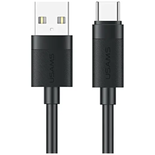 USAMS U94 duomenų perdavimo ir įkrovimo laidas | USB-A į USB-C | 18W | 1m | juodas