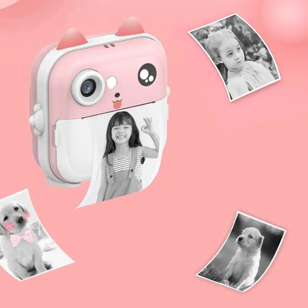 Wozinsky WDT-01 Thermal Printer Camera for Kids - Pink