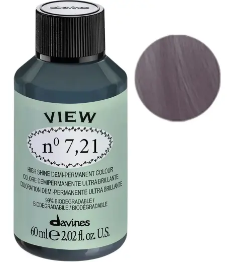 Davines, View, Demi-Permanent Hair Dye, 7.21 Gloss, 60 ml