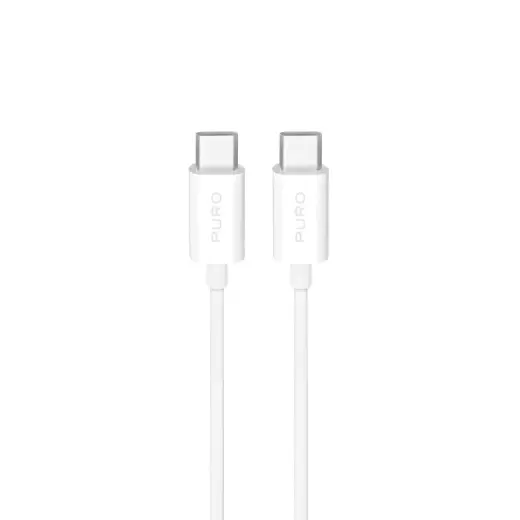 Puro PUCCC25W3MTWHI data transfer and charging cable | USB-C to USB-C | 25W | 3m | white