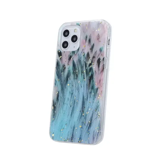 Fusion Gold Glam Peacock silikona aizsargapvalks Samsung A125 Galaxy A12