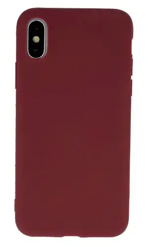 Fusion Soft Matte Back Case Silicone Case For Apple iPhone 11 Dark Red