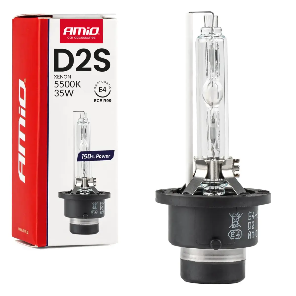 Xenon bulb D2S 5500K AMiO 150% POWER