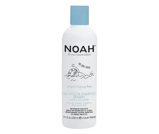 Noah, Kids, Citrus & Aromatic, Shower Gel & Shampoo 2-In-1, Natural Ingredients, 220 ml
