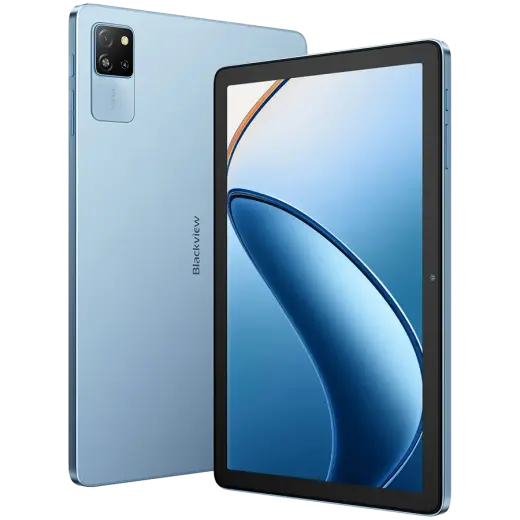 Blackview TAB60 WiFi6 10.1-inch HD+IPS 800x1280 60Hz 4GB/128GB A523 Octa-core 1.8GHz Camera Front 5MP Rear 8MP 5100mAh NO Charger Android 15 Sunny Sky Blue