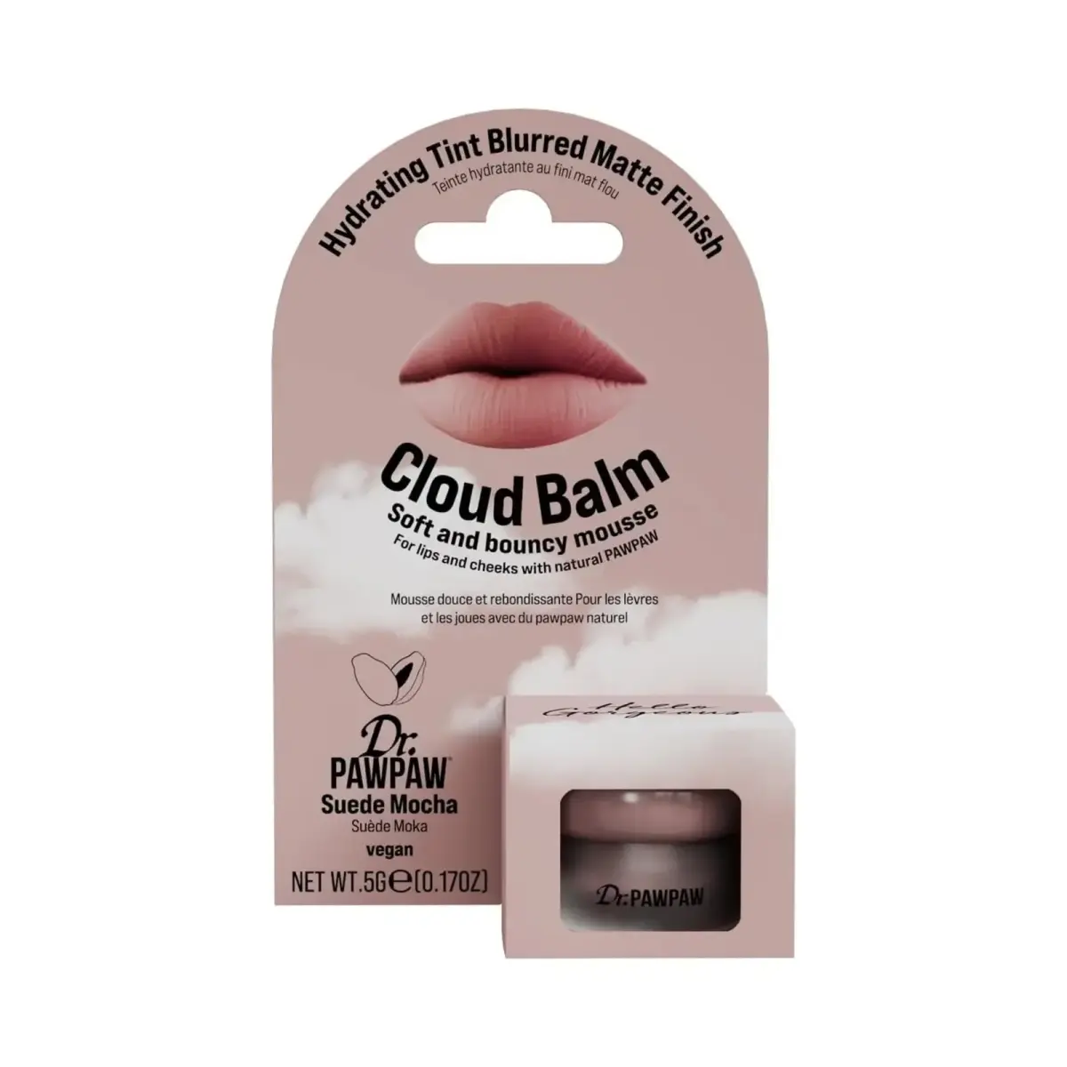 Dr. PawPaw, Cloud Balm, Matte & Smoothing, Cream Blush, Suede Mocha, 5 g