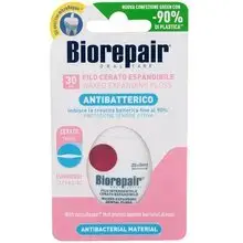 Biorepair Antibacterial Waxed Expanding Floss - Voskovaná expandující zubní nit pro citlivé dásně 1.0ks