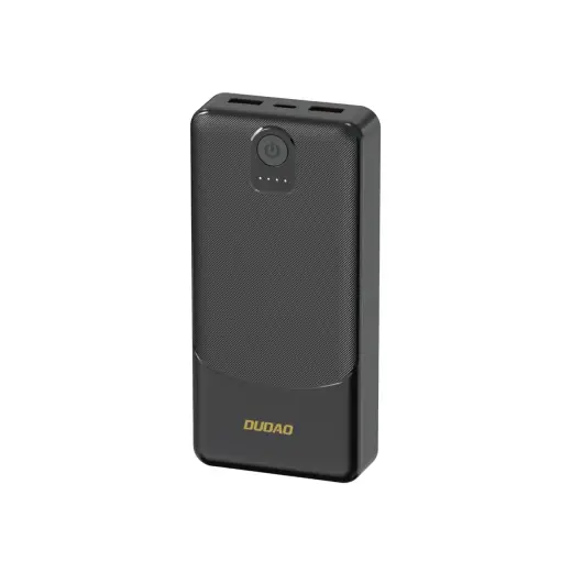 Dudao K10 ārējais akumulators (powerbank) | 10000 mAh | 12W | USB-C, USB-A | LED ekrāns | melns