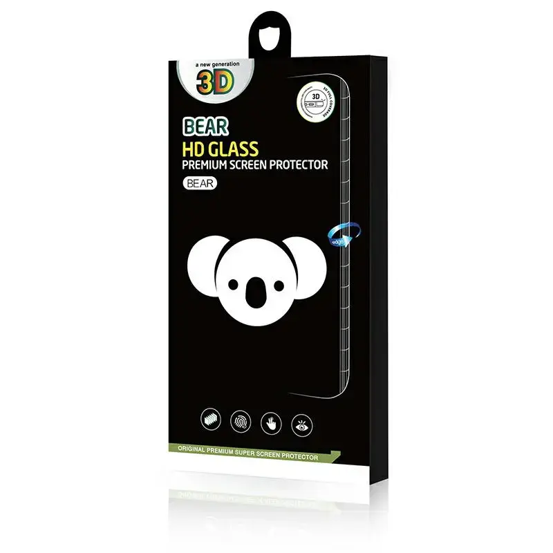 Reals Bear Super HD Hard tempered glass with frame for Apple iPhone 16​ Pro Max