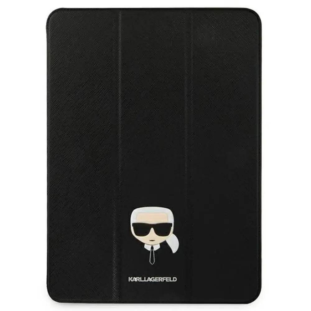 KLFC11OKHK Karl Lagerfeld Head Saffiano Folio Cover for iPad Pro 11 Black