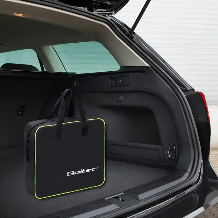 Qoltec Mobile charger for EV 2-in-1 Type2 with regulation | 3.5kW | 230V | SCHUKO 16A | LCD | Portable | Wallbox | 5m