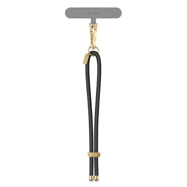 UNIQ Coehl Laurel Handstrap uniwersalny sznurek do telefonu na rękę czarny|black