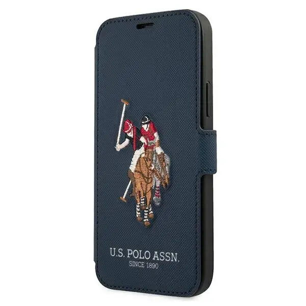 US Polo USFLBKP12MPUGFLNV iPhone 12|12 Pro 6,1" granatowy|navy book Polo Embroidery Collection