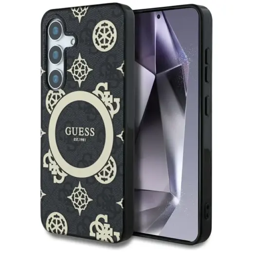 Guess telefona maciņš Samsung Galaxy S25 melns