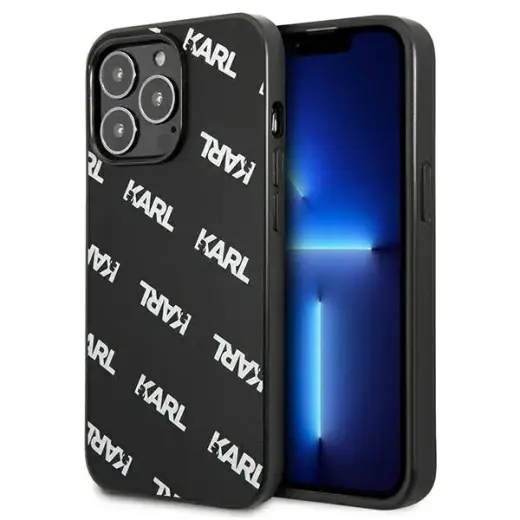 Karl Lagerfeld KLHCP13LPULMBK3 iPhone 13 Pro | 13 6,1" hardcase czarny|black Allover