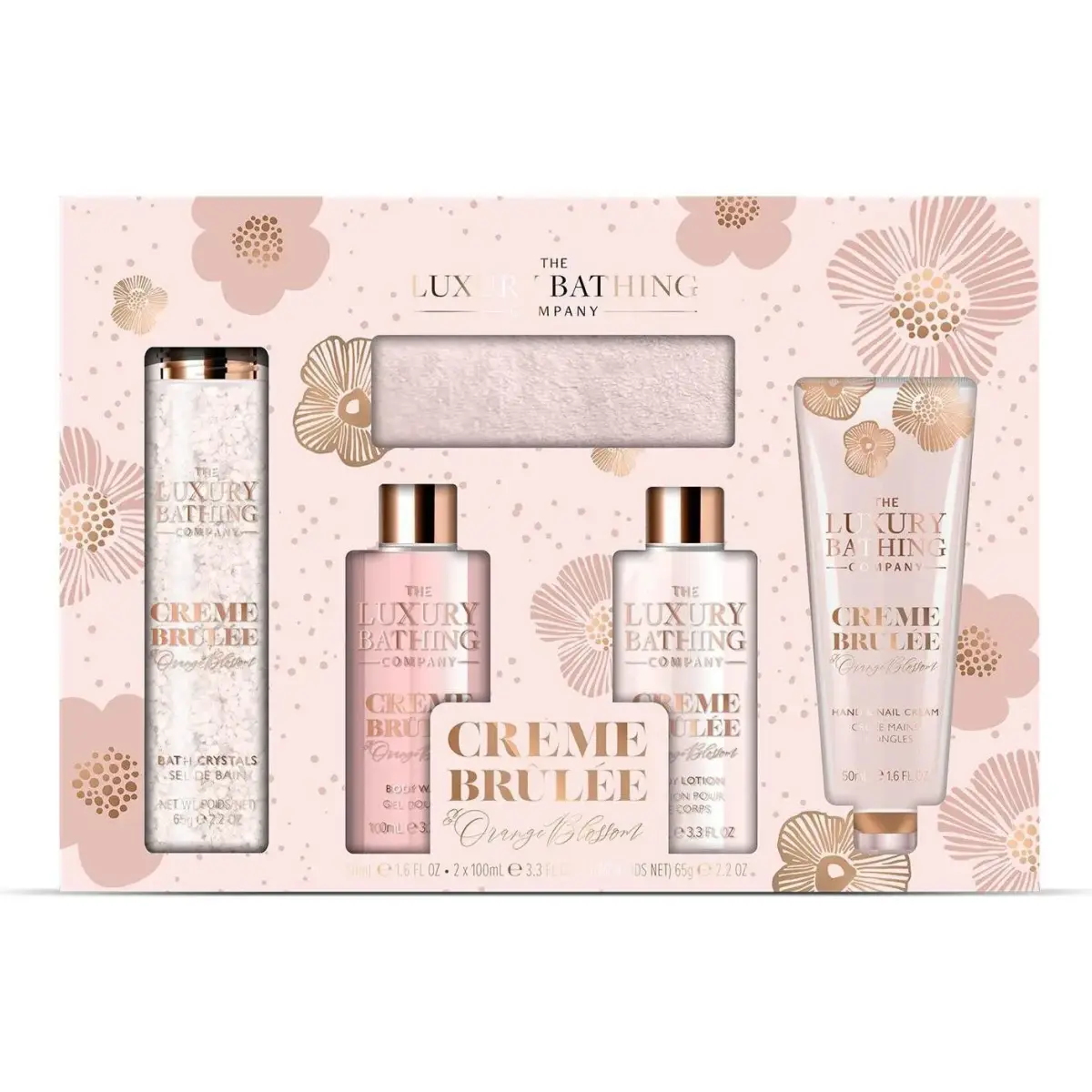 Grace Cole, Set Regalo Bellezza, Crème Brûlée Fiore D'Arancio Vaniglia (Set per La Cura Del Corpo)