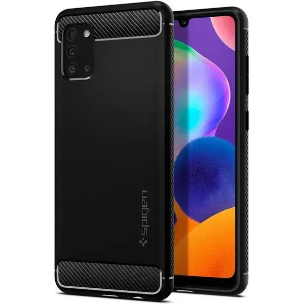 Чехол Spigen Rugged Armor для Samsung Galaxy A31 черный