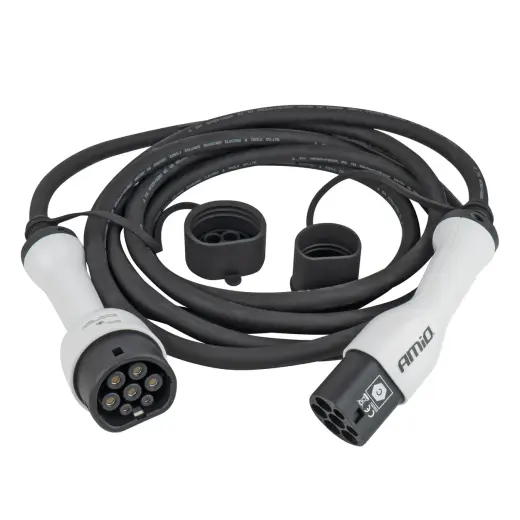 EV Charging Cable with Connector Type2 to Type2 3P 22 kW 5 m AMIO-04972