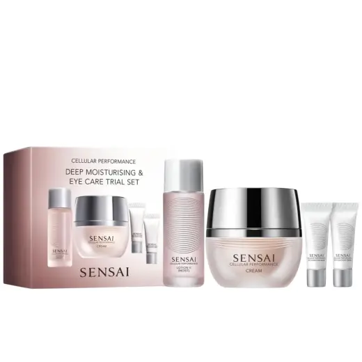 Set Sensai: Cellular Performance Lotion II, Moisturising, Lotion, For Face, 20 ml + Cellular Performance, Anti-Ageing, Day, Cream, For Face, 40 ml + Cellular Performance, Anti-Wrinkle, Day & Night, Eye Cream, 2 ml + Cellular Performance, Moisturizing, Eye Balm, 2 ml