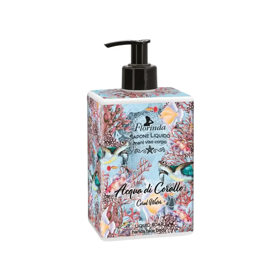 Florinda, Coral Water, Cleansing & Softening, Liquid Soap, Hands & Face & Body, 500 ml