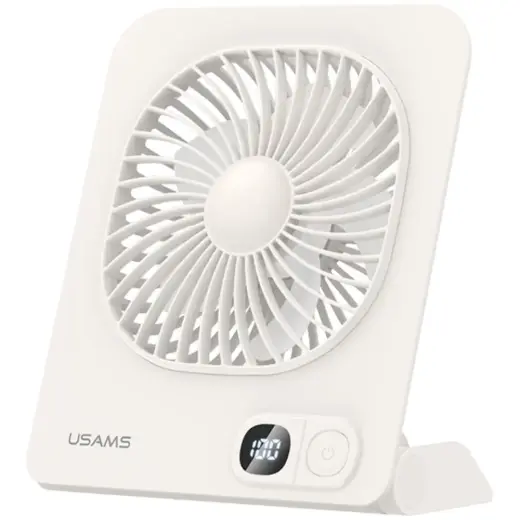 Lightweight Magnetic Desktop Fan USAMS   whtie