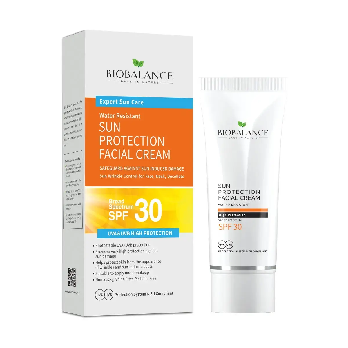 Bio Balance, Sun Protection, Anti-Wrinkle, Before Makeup, Cream, Face, SPF 30, 75 ml