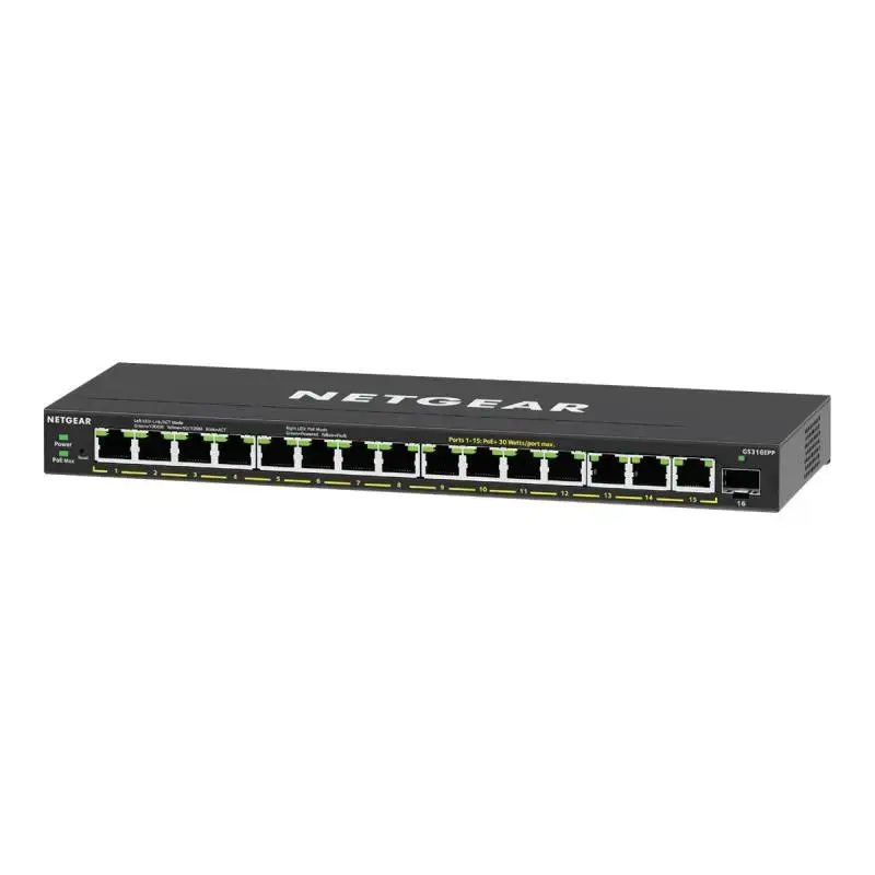 Netgear Switch GS316EPP (GS316EPP-100PES) (GS316EPP100PES)