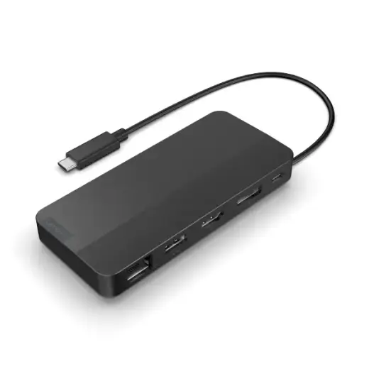 Lenovo USB-C Dual Display Travel Dock 40B90100EU reisidokk must