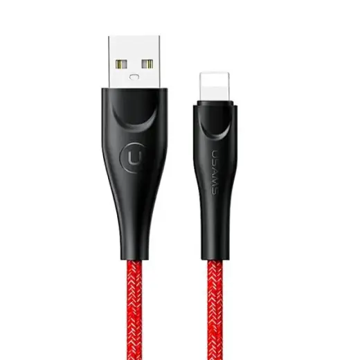 USAMS SJ391USB02 провод для передачи данных и зарядки | USB-A на Lightning | 10W | 1m | красный