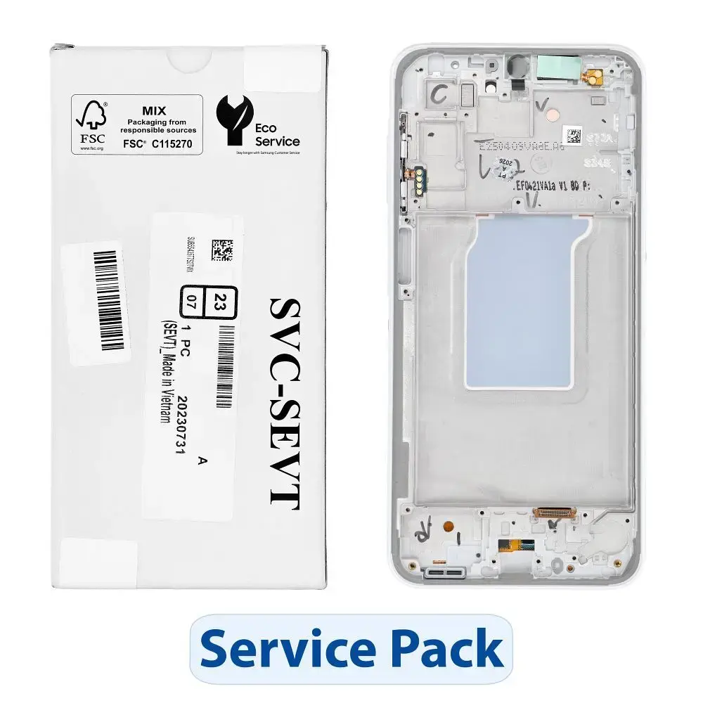 ServicePack LCD Display SAMSUNG A26 5G A266B White GH82-37049B