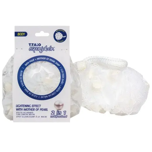 Esponjabon, Mother Of Pearl, Lightening, Soap & Sponge 2-In-1