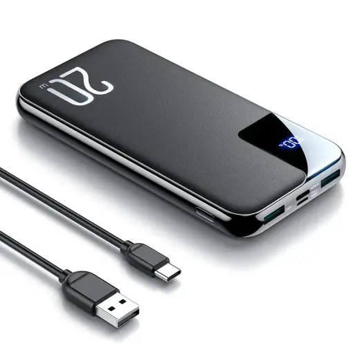 Joyroom Starchi power bank 20000mAh 20W Power Delivery Quick Charge 2x USB | 1x USB Type C black (JR-QP190 plus)