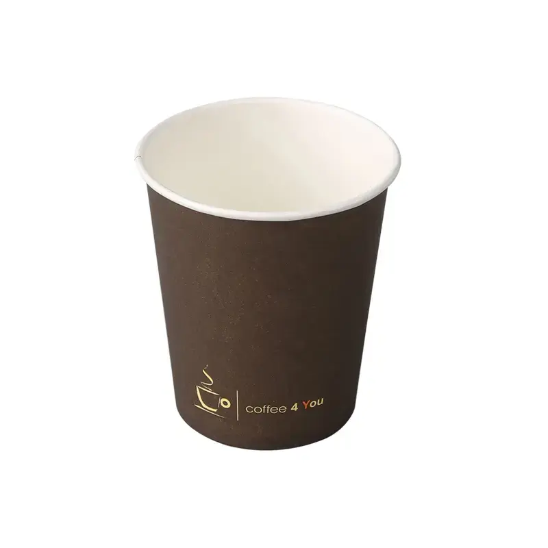 Kafijas glāzes 250ml ar apdr. "Coffee 4 You",dia.80mm,kartona, 100gab/iepak.