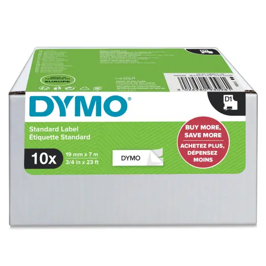 DYMO Label 2093098 / 2093098 Black, white 10-Pack
