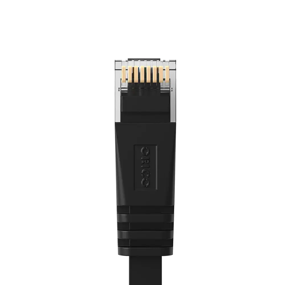 Kabel sieciowy Ethernet Orico PUG-C7B CAT7 10Gbps RJ45 internetowy LAN płaski 5 m - czarny