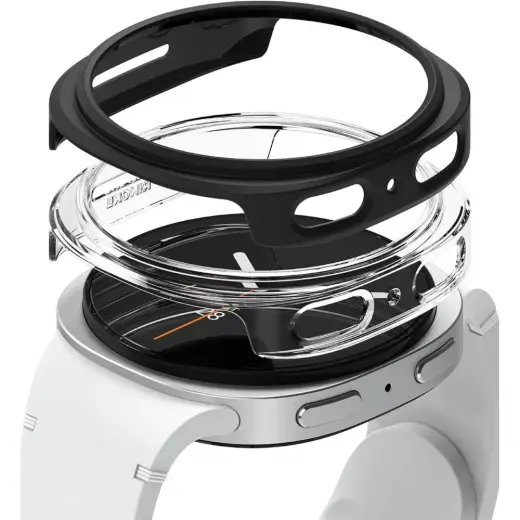 Ringke Slim nutikella ümbris Samsung Galaxy Watch 8 40 mm 2 tk jaoks | läbipaistev, must