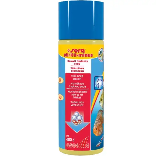 Kondicionētājs ūdenim pH līmeņa samazināšanai : Sera pH : minus 100ml