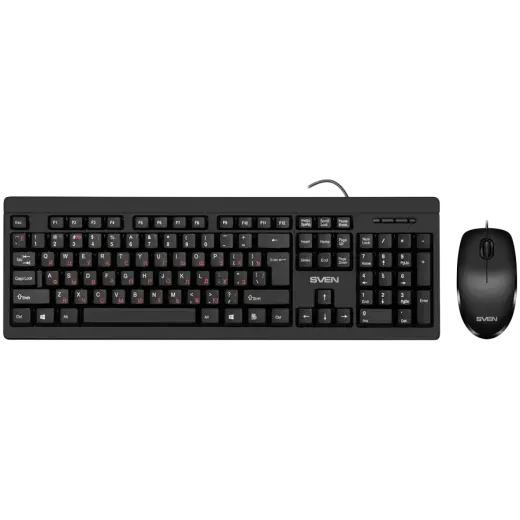 Combo Keyboard+mouse KB-S320C black (104 keys, 1000DPI, 2+1 bt.)