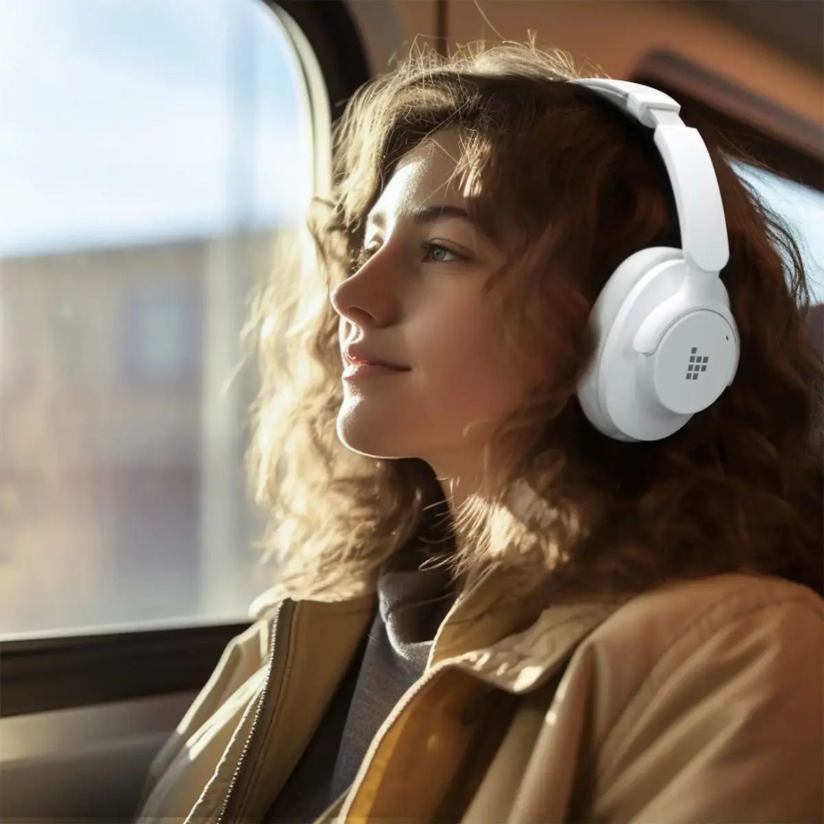 Tronsmart Sounfii Q20 ANC On-Ear Bluetooth 5.3 Wireless Headphones - White